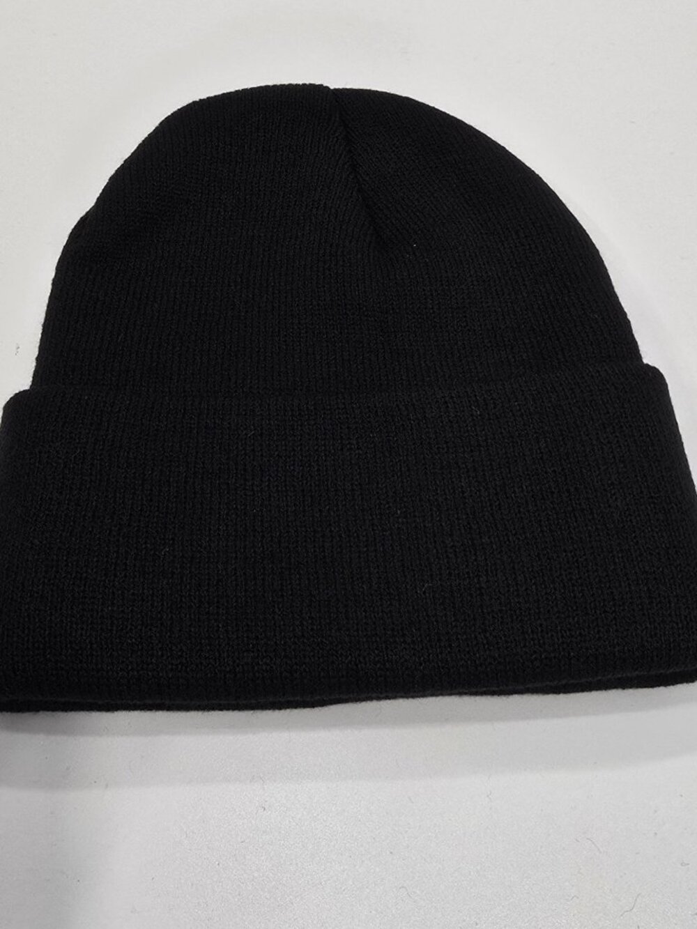 Ghost Face ✦ Black Knit Beanie Embroidered White Mask ✦ Stretch Horror Scream OS - Picture 3 of 7